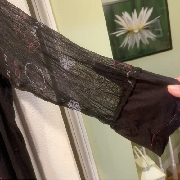 Elegant Black Asymmetrical Women's Tunic. (76) - Picture 5 of 7